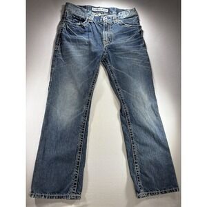 Y2K Express Kingston Classic Boot Cut Men's Jeans Distressed 31X30 Embroidered